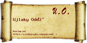 Ujlaky Odó névjegykártya